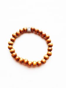 Herrenarmband aus Holzperlen