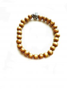 Herrenarmband aus Holzperlen