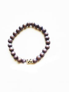 Herrenarmband aus Holzperlen