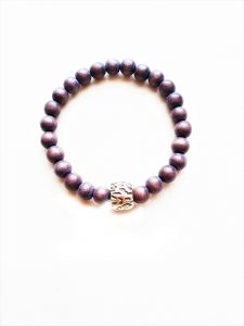 Herrenarmband aus Holzperlen