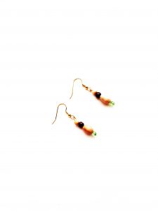 Ohrringe aus Holzperlen