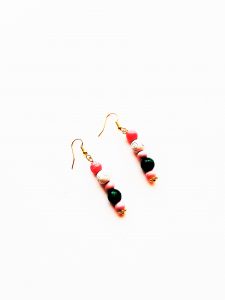 Ohrringe aus Holzperlen