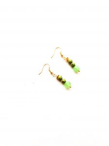 Ohrringe aus Keramikperlen