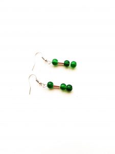 Ohrringe aus Glasperlen