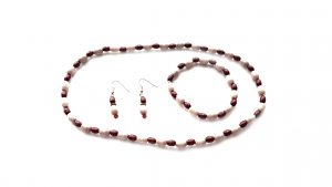 Schmuckset, aus,Holzperlen,